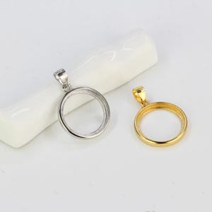 Sterling Silver Pendant Setting, Round Bezel For Jewelry Making,Pendant w/ Bezel Cup,Cabochon Settings 8mm 10mm 12mm 14mm 15mm 18mm 20mm