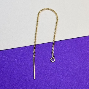 14K Złoty Wypełniony Kabel Kolczyki Łańcuszek Nawlekacze, Złoty Wypełniony Kabel Nawlekacz z Zamkniętym Pierścieniem Do Artykułów Do Tworzenia Biżuterii, Kolczyki Nawlekacz