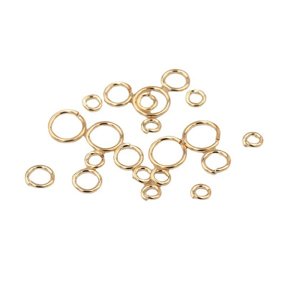 Gold Filled 5mm x 0.6mm Assorted Open Jump Ring Jewelry Supply