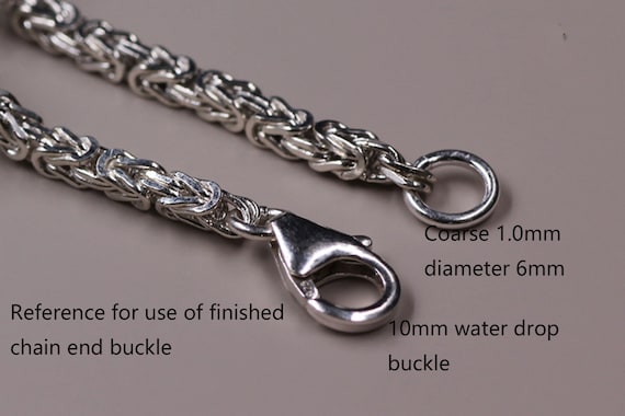 スターリングシルバーのビザンチン皇帝チェーン、ジュエリー製作用品の