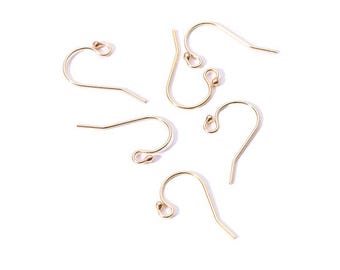 Alambres para aretes rellenos de oro de 14 quilates, alambre para aretes relleno de oro, gancho para aretes, componente para aretes, gancho para alambre para aretes, accesorios para aretes