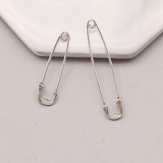 Sterling Silver Brooch Pin, 925 Silver Brooch Pin, Safety Pin