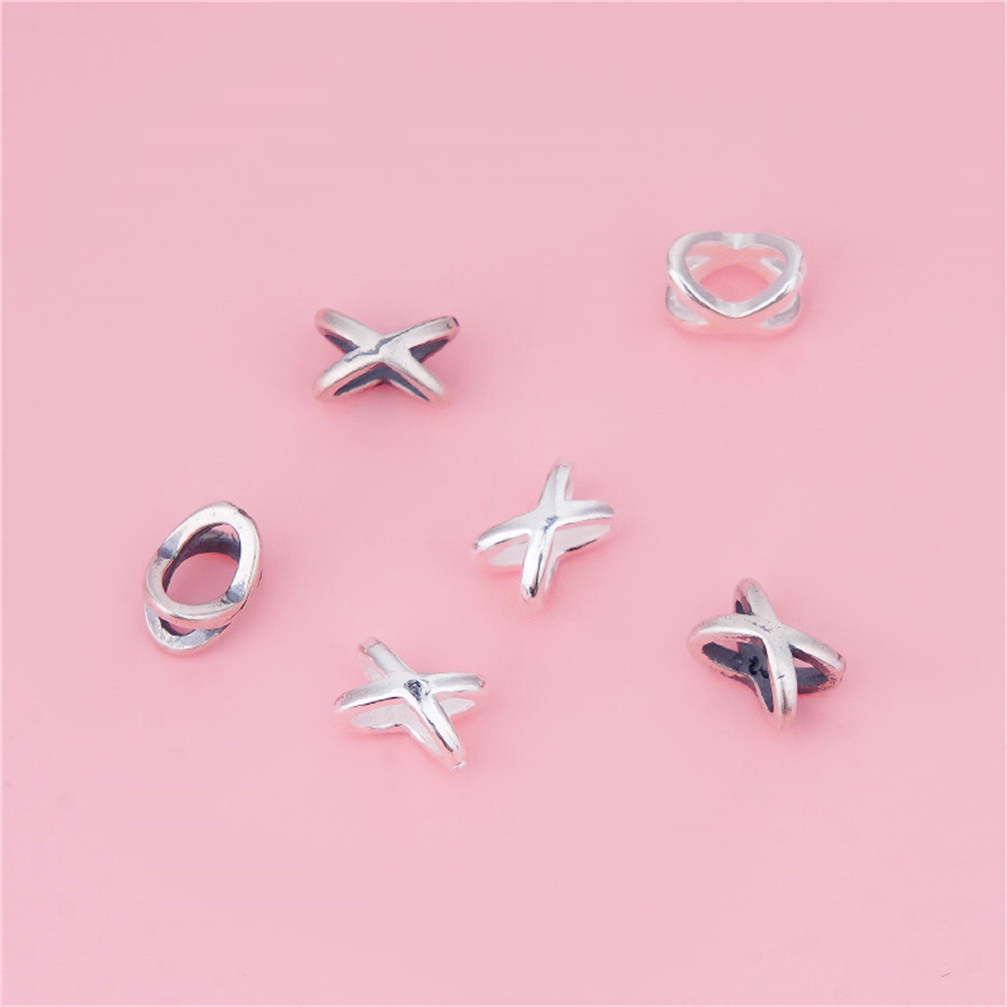 Pink Starfish Stud Earrings Sterling Silver 6mm Pink Starfish Stud Earrings Sterling Silver 6mm