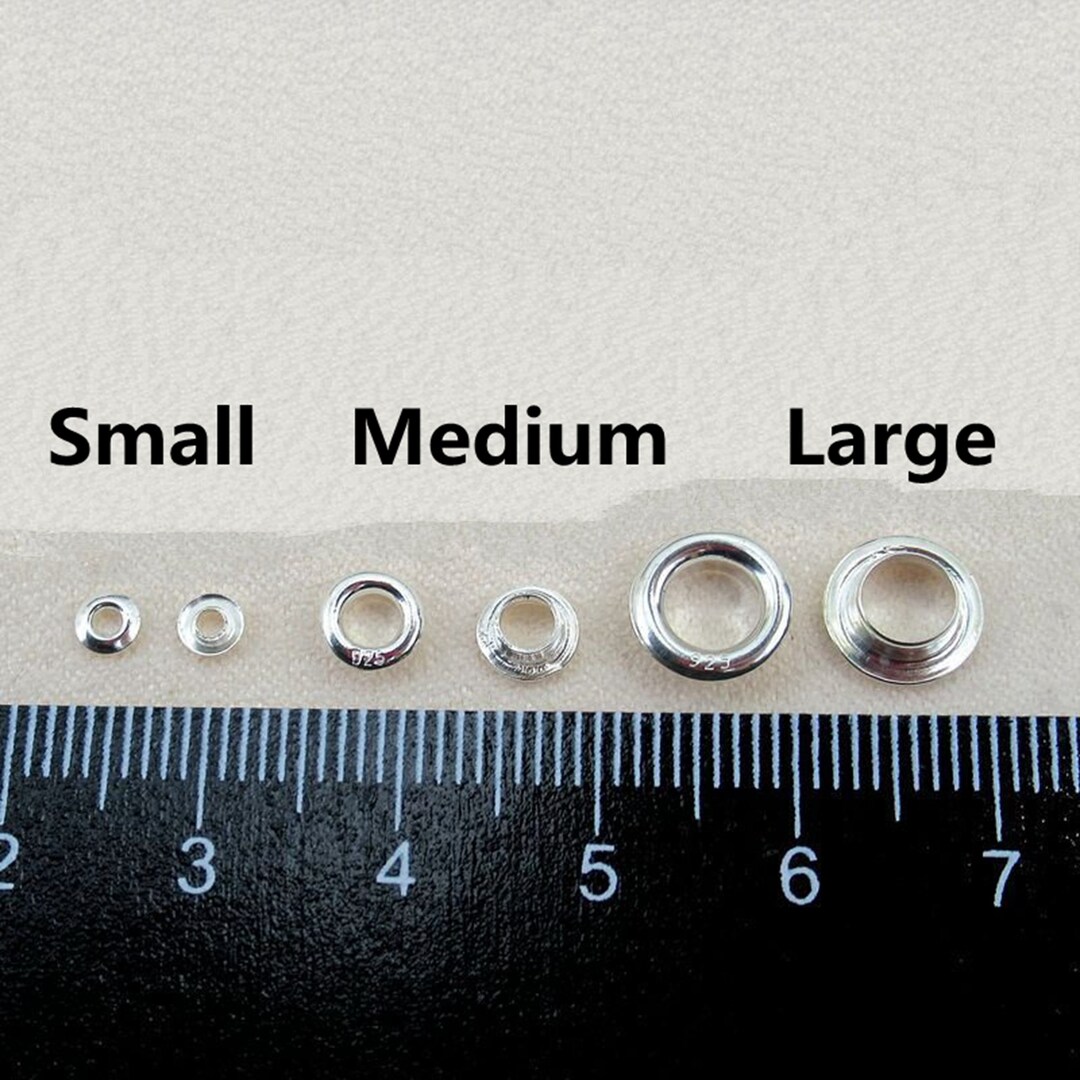 Sterling Silver Bead Grommets, Silver Bead Grommet, Bead Cores, Grommet