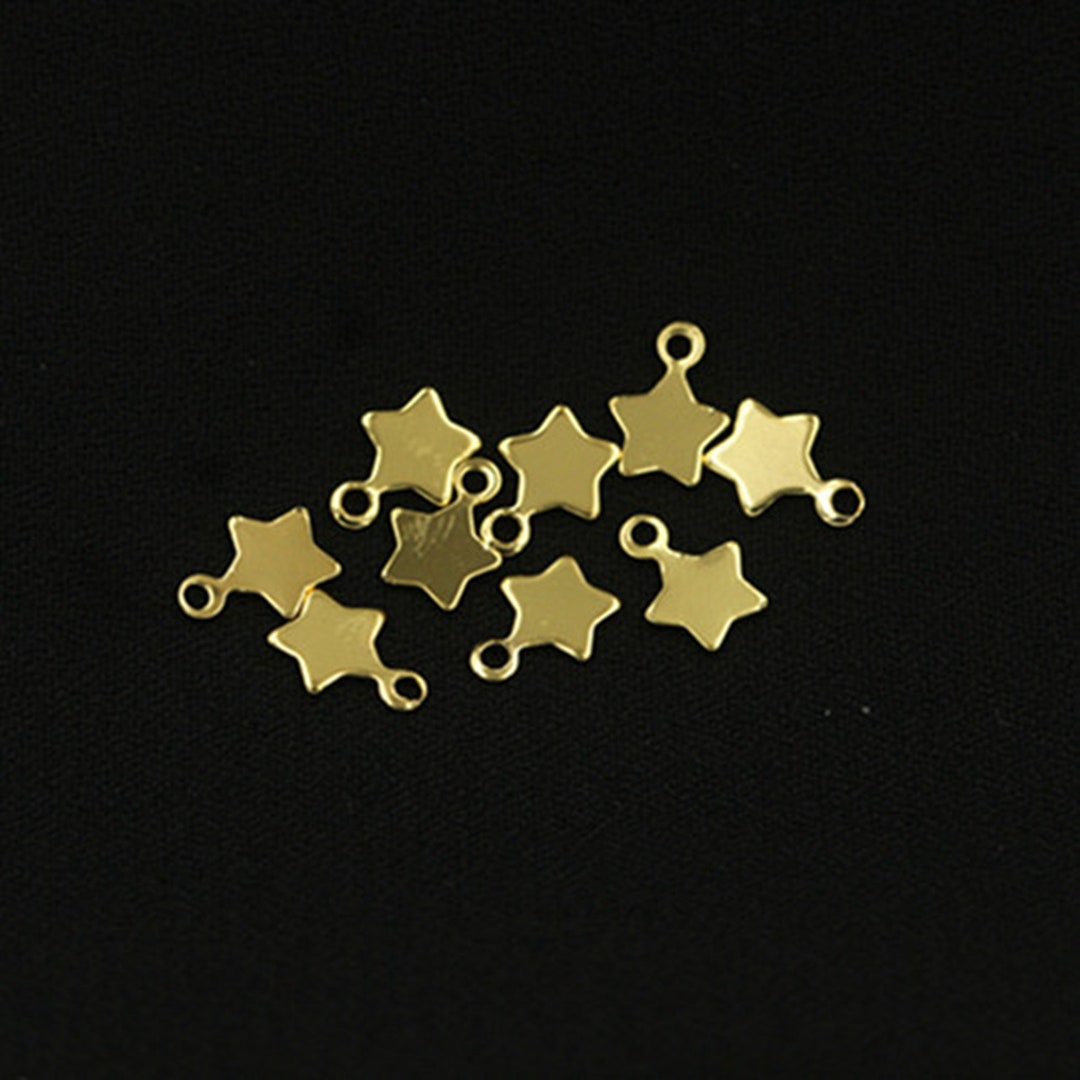 14K Gold Filled Star Charms, Gold Filled Pentagram Charm for Jewelry