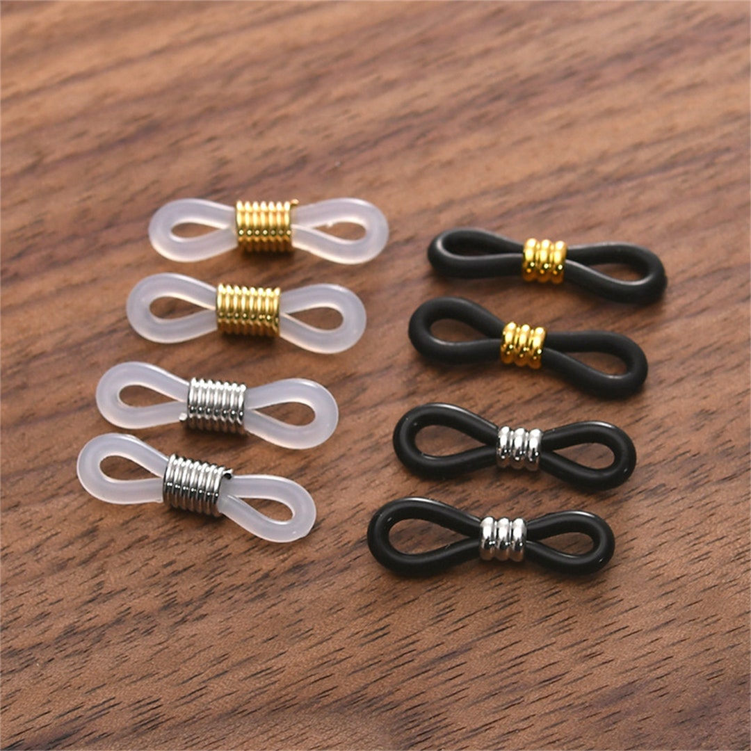 50pcs 18K Gold Plated Infinity Links, Silicone Infinity Connector ...
