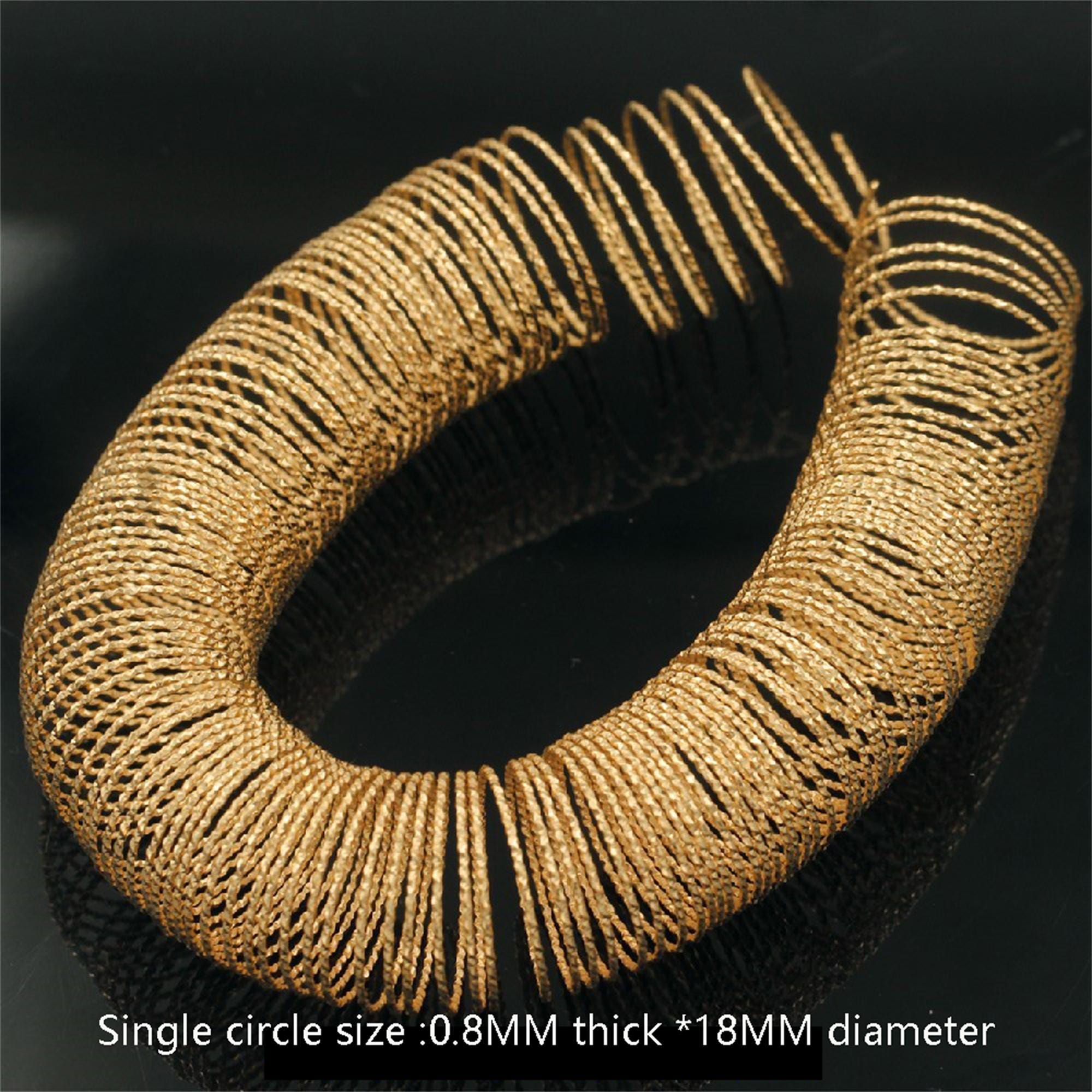 Spring Wire Gold 14K Gold Filled Spring Wire, Round Wire, Textured Wire, Gold Filled ...