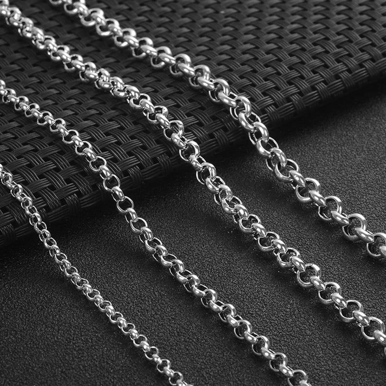 Sterling Silver Rolo Chain Necklace,s925 Silver Belcher Chain,necklace ...