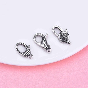 1pc Sterling Silver Lobster Clasp, s925 Silver Lobster Clasps For Jewelry Making Supplies, Bracelet Lobster Claw Clasps