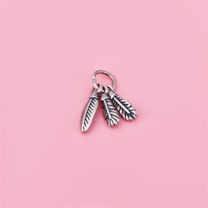 Sterling Silver Leaf Charm Pendant, Leaves Bracelet, Tree Necklace, Plant Earring, Small Charm, Autumn Jewelry, Nature Charm, Charms In Bulk