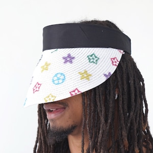 white louis vuitton visor