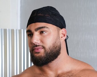 Lust In Lace Durag Black 48 inches