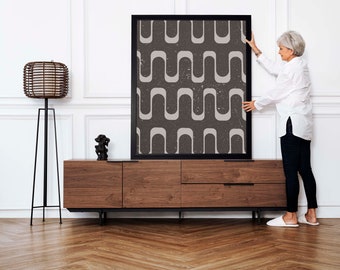 Pattern Art Print, Bohemian Wall Art, Geometric Art Print, Monochrome Wall Art, Modern Art, Tribal Art Print, Digital Print