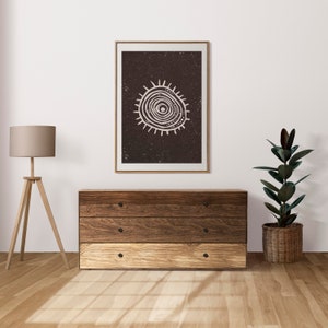 Aztec Pattern Art Print, Bohemian Wall Art,  Monochrome Wall Art, Modern Art, Tribal Art Print, Digital Print