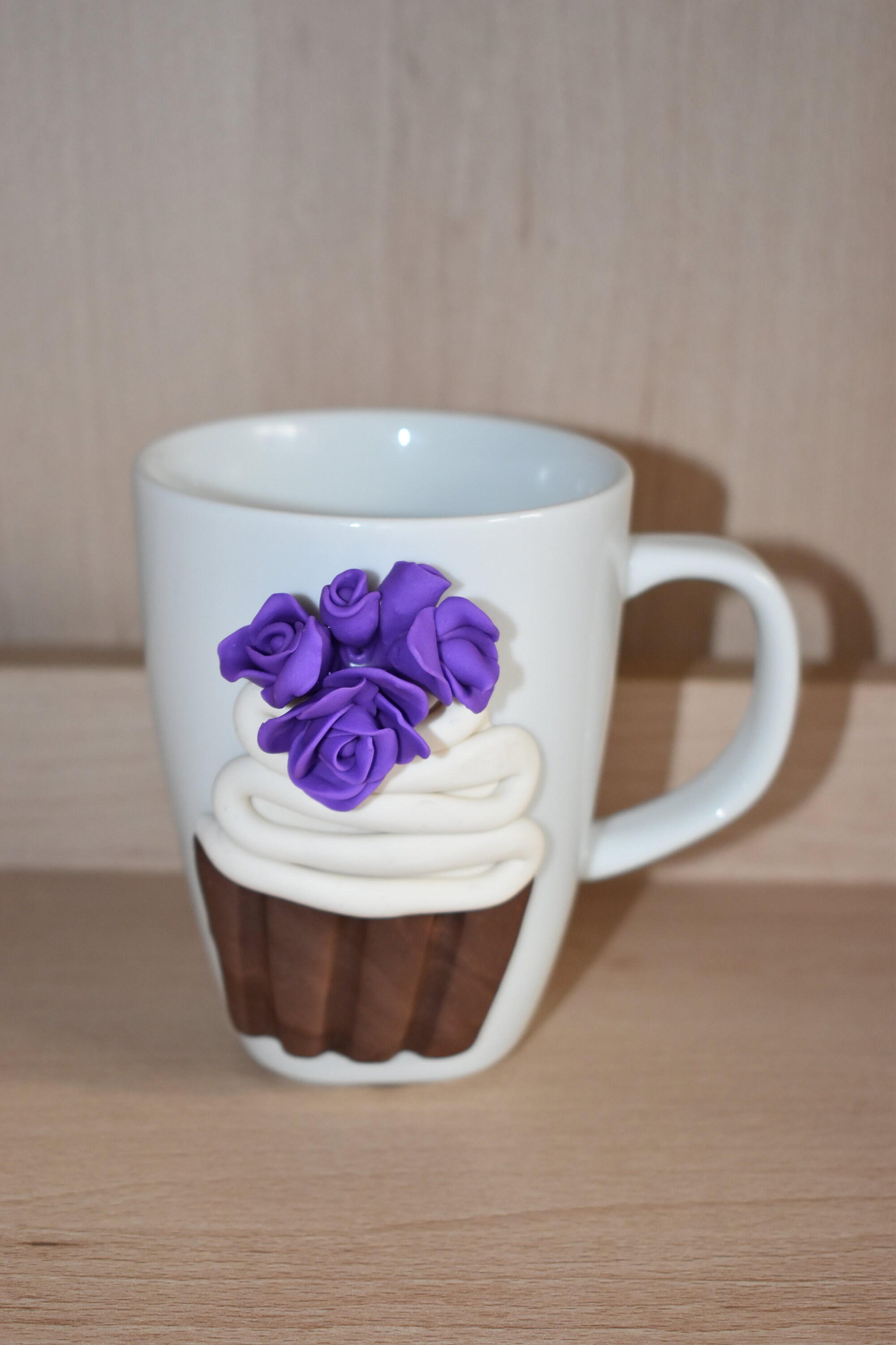 Mug polymer clay personalized decor Etsy