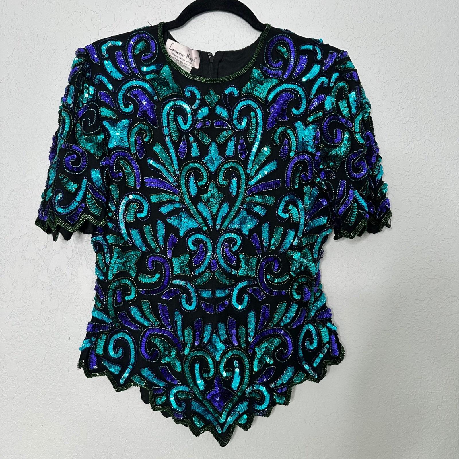 Teal Sequin Tops for Women