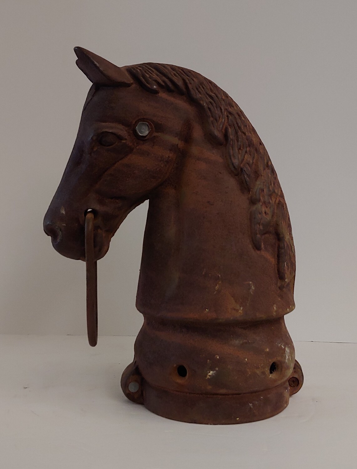 Antique large cast iron Horse Head hitching post top Etsy