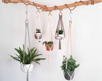 Macrame plantenhanger Plafondplantenhanger Fruit hangende mand plantenhouder Macrame hangende plantenhouder Nieuwe huiseigenaar cadeau