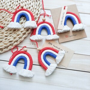 4th of July Decor Car Mirror Changing Patriotic Gift Car Mirror Mini Rainbow Car Mirror Decor Cute Car Accessories