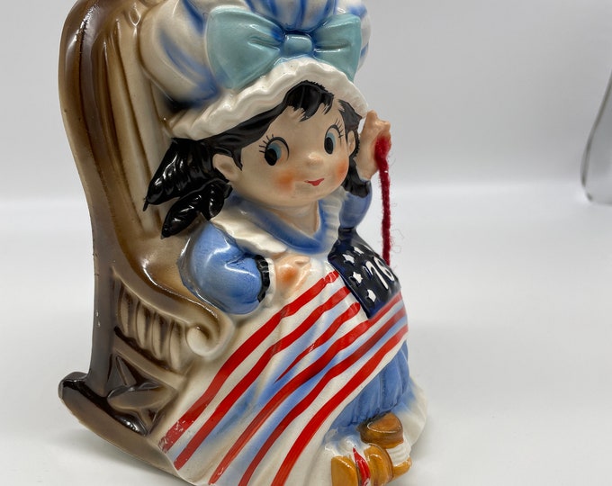 Vintage Fred Roberts Betsy Ross Rocking Chair Music Box -ceramic ...