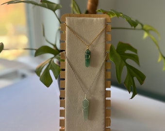 Green Aventurine Necklace  | Crystal | Money stone |Hand wired Necklace