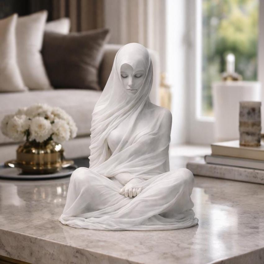 Veiled woman statue - Etsy 日本