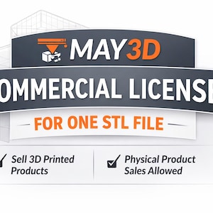 Commercial Use License – Sell Physical 3D Prints from One STL File