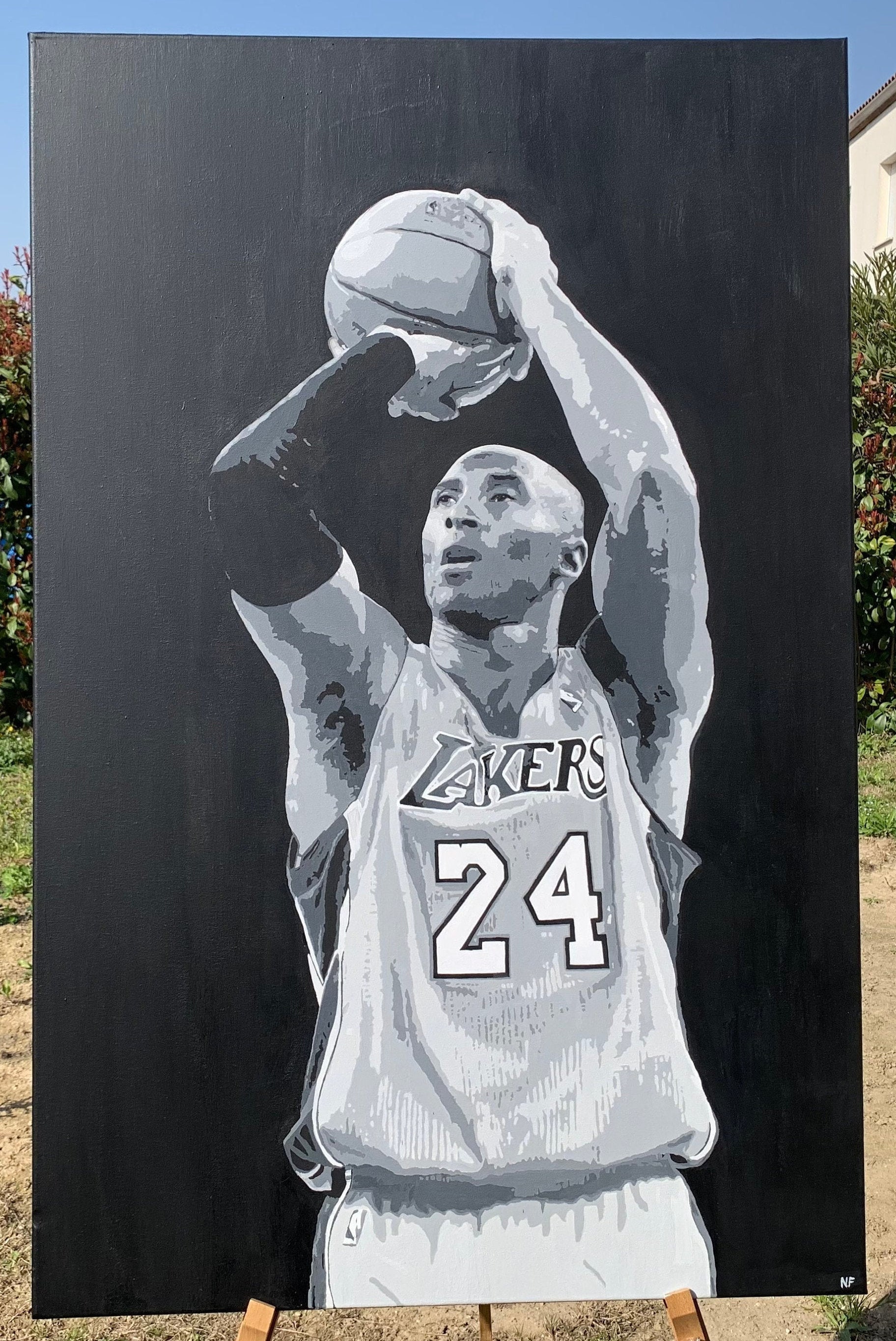 Painting on canvas Kobe Bryant 115x75cm Etsy