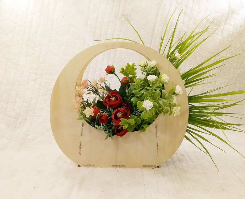 Корзинки для цветов из дерева
