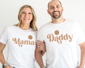 Cookie Theme Matching Family Birthday Outfit, Milk And Cookies Mom Dad Shirt, Minimalist Boho Gender Neutral Boy Girl One Two Four Birthday