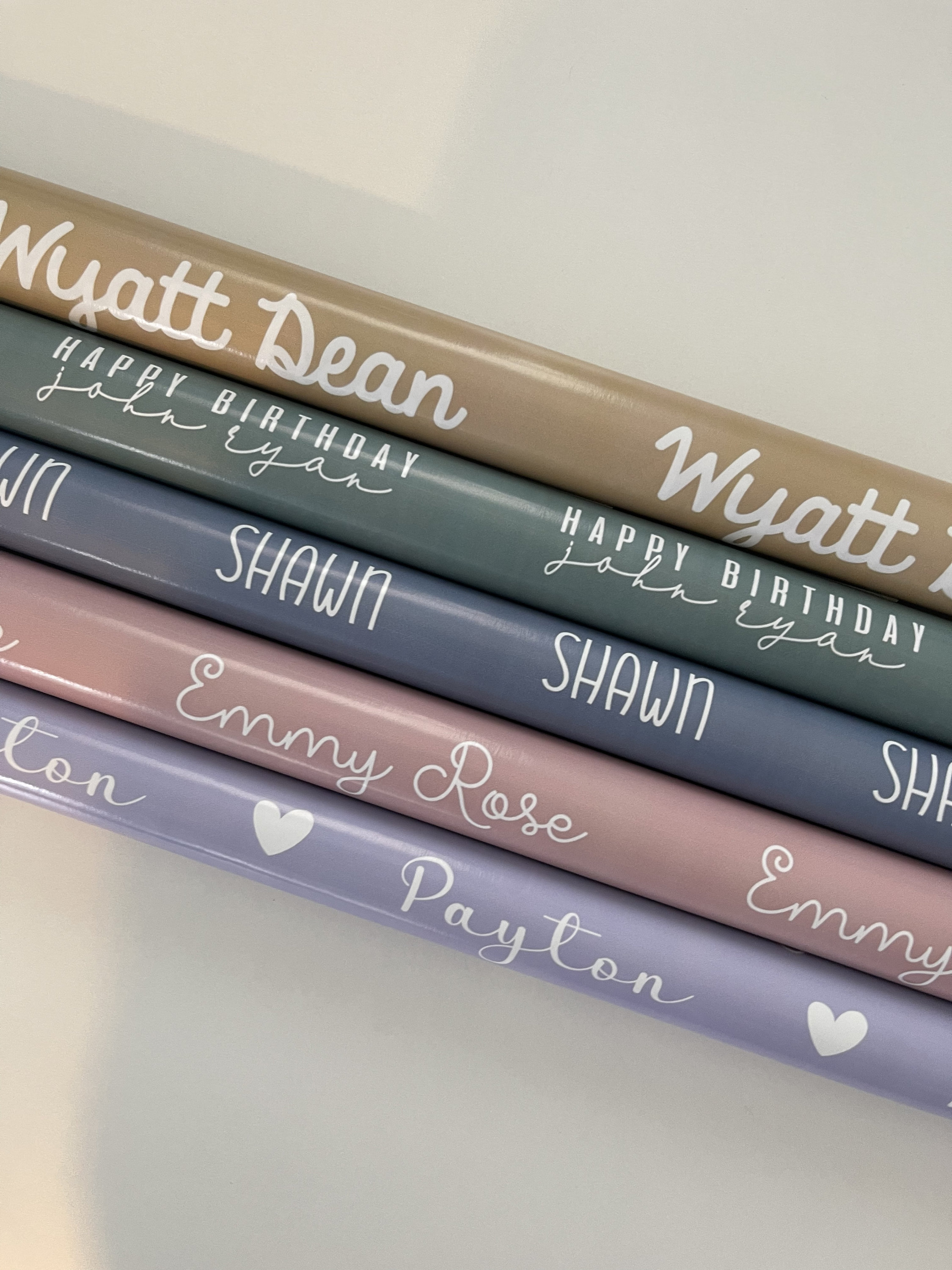 Personalized Name Wrapping Paper Kids Gift Box Custom Baby Etsy