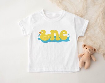 Rubber Duck You’re The One 1st Birthday Party Shirt, Groovy Boho One Lucky Duck Theme First Bday Outfit, Duck 1st Smash Cake Photo Shoot