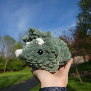 Mini Crochet Triceratops