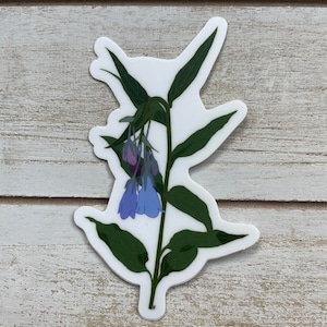 Bluebell Flower Sticker Weatherproof Durable Vinyl