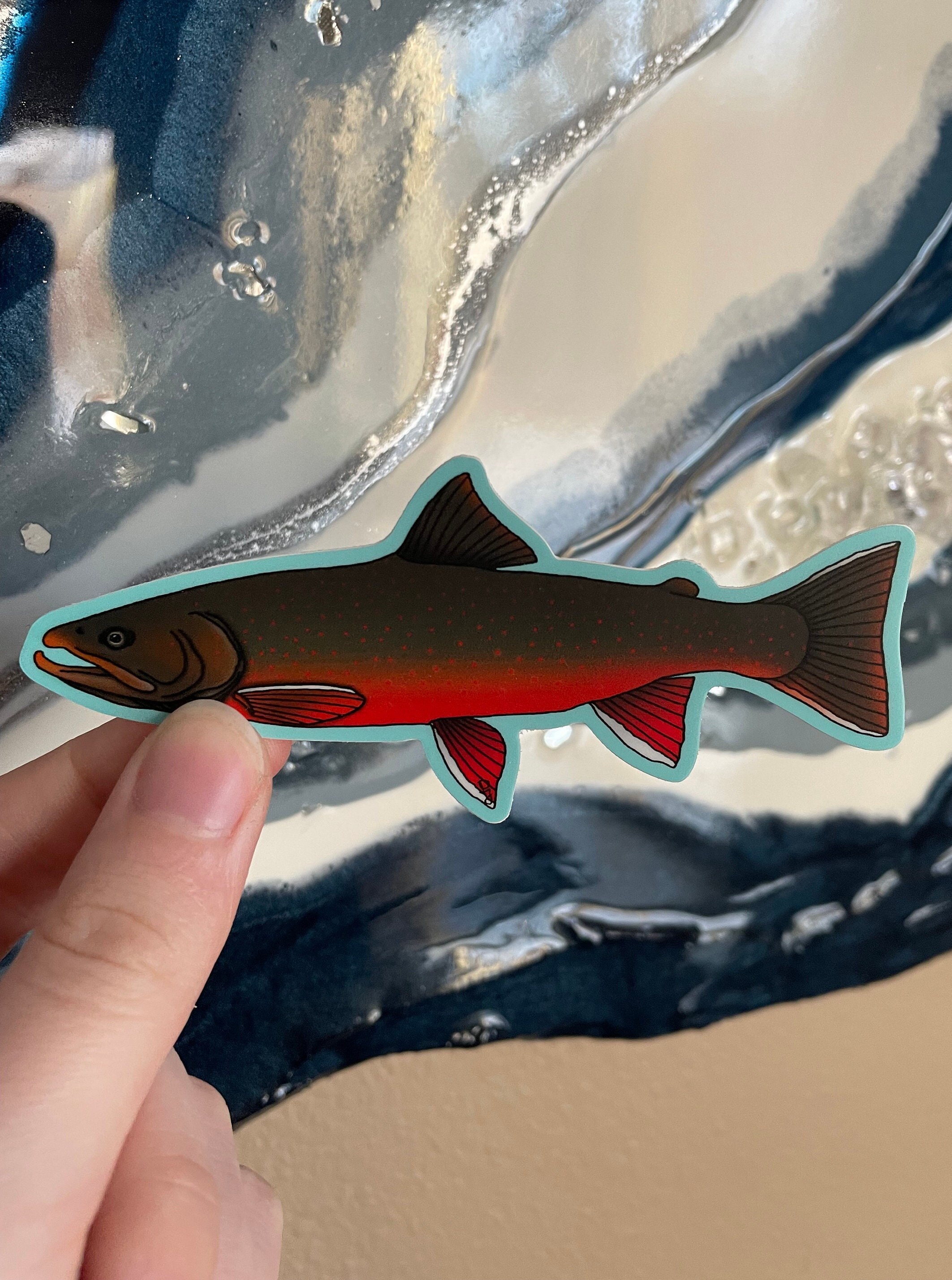 Alaskan Char Fish Sticker Weatherproof Durable Vinyl - Etsy