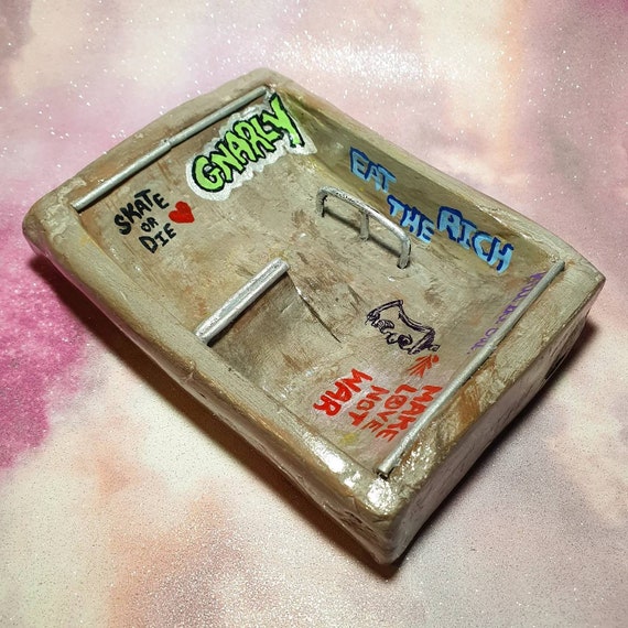 Handmade Custom Personalised Clay Skatepark Ashtray Etsy