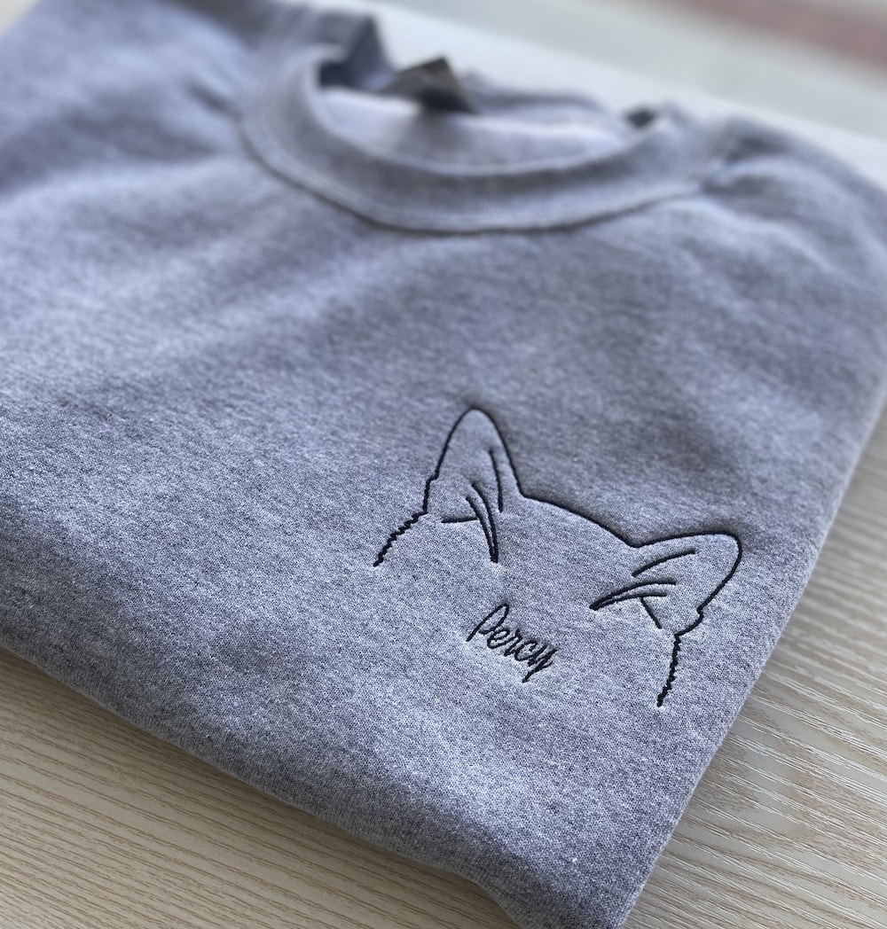 Cat Sweatshirt And Hoodie Embroidered | Cat Mom Dad Gift | Cat Mom Dad Sweatshirt And Hoodie | Customize Cat Name