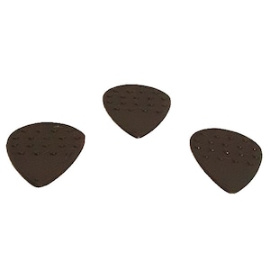 Jazz III Style Ecofriendly Heavy Guitar Picks | 1.2mm Thickness | Braille Grip | Black | 3-Pack | EcoPick