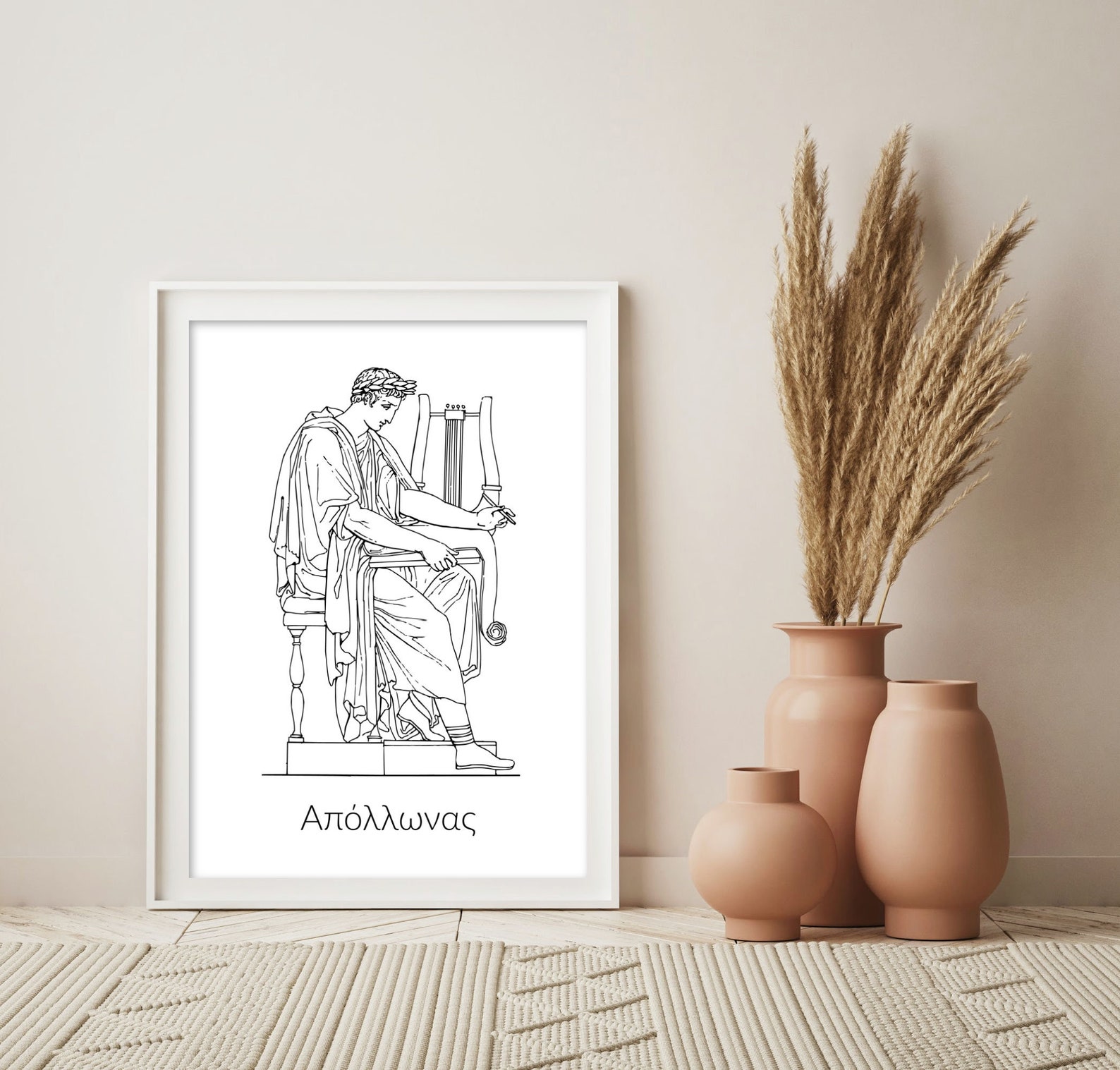 Apollo God Print Greek God Wall Art Greek Mythology Wall Etsy