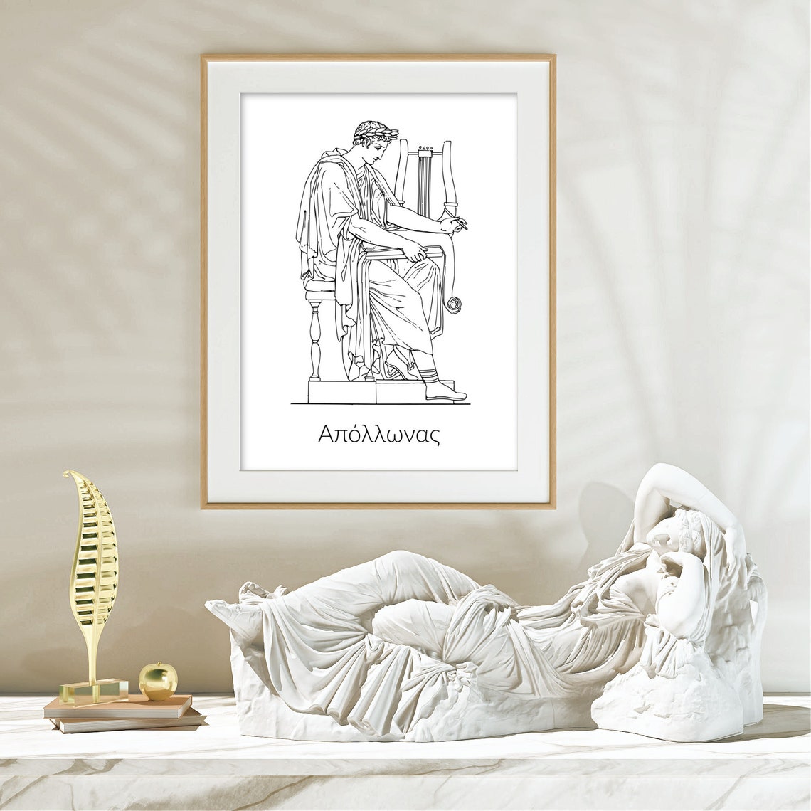 Apollo God Print Greek God Wall Art Greek Mythology Wall Etsy