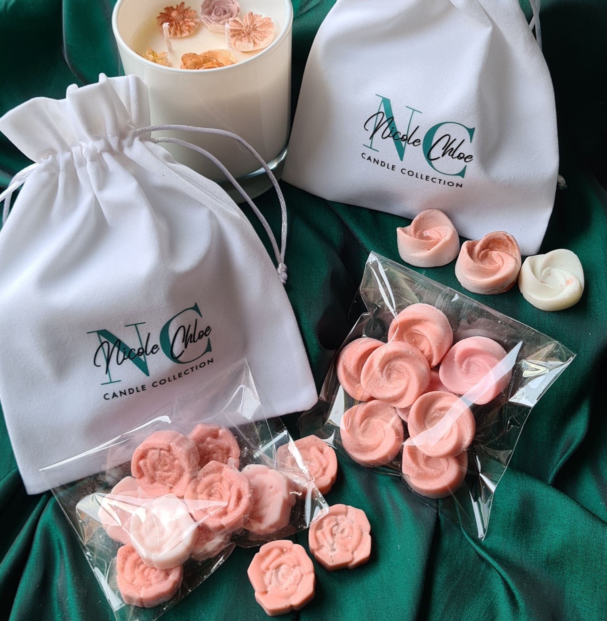 Wax Melt Bag Choice of Swirl Flower or Diamond 10 In a bag Etsy