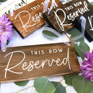 Reserved Sign | Wedding Sign | Rustic Hanging Decor | Wooden Sign | Wedding Reception Decor