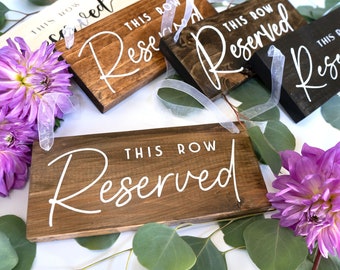 Reserved Sign | Wedding Sign | Rustic Hanging Decor | Wooden Sign | Wedding Reception Decor