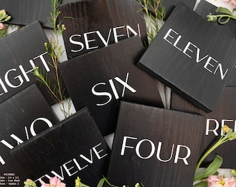 Wedding Table Numbers | Rustic Table Decor | Wooden Table Numbers | Wedding Reception Decor