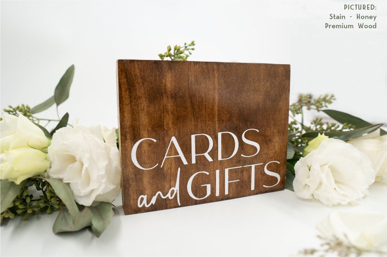 Cards and Gifts | Wedding Table Sign | Rustic Table Decor | Wooden Sign ...