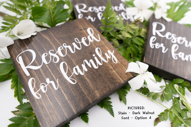 Reserved Sign Wedding Table Sign Rustic Table Decor Wooden Sign Wedding