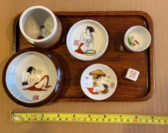 ぐい呑み春画エロティックアート九谷焼、Nippon2You - Etsy 日本