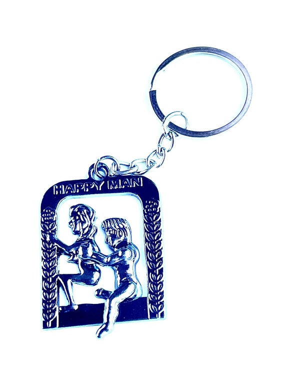 Vintage Risque Man and Woman Moveable Sex Position Keychain photo photo
