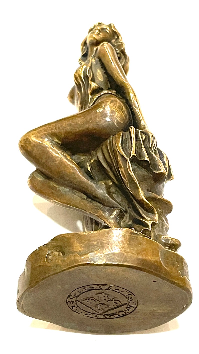 Vintage Sexy Lady Brass Art 6 Inch Statue / Sculpture - Etsy
