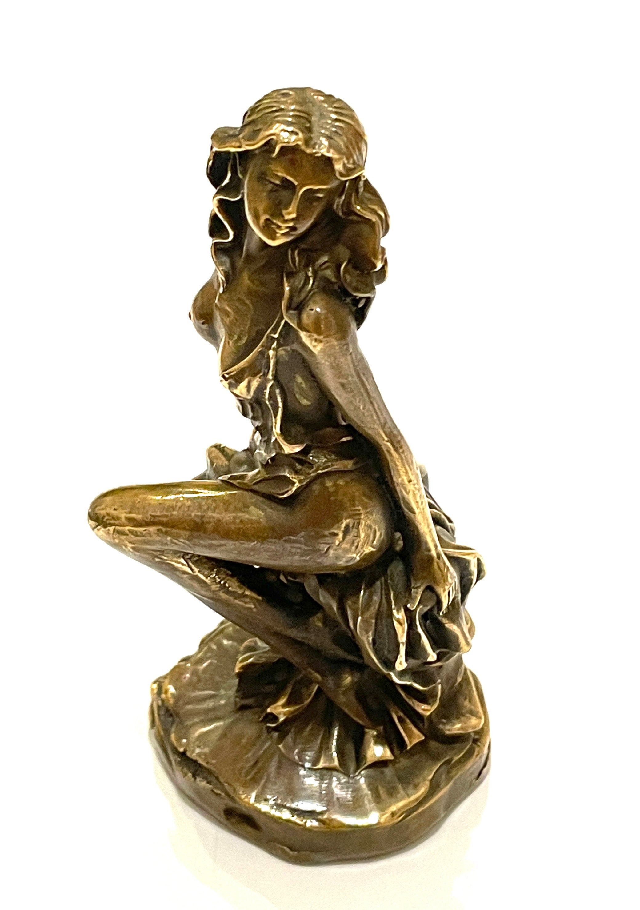 Vintage Sexy Lady Brass Art 6 Inch Statue / Sculpture - Etsy